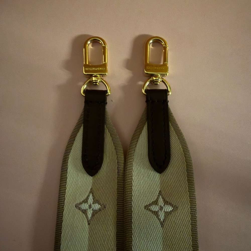 Louis Vuitton Speedy 20 Damier Shoulder Guitar Brown STRAP ONLY - Picture 2 of 3